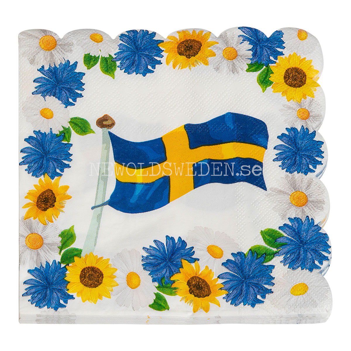 FLOWERS Servetter 33x33 cm - 16-pack - 89