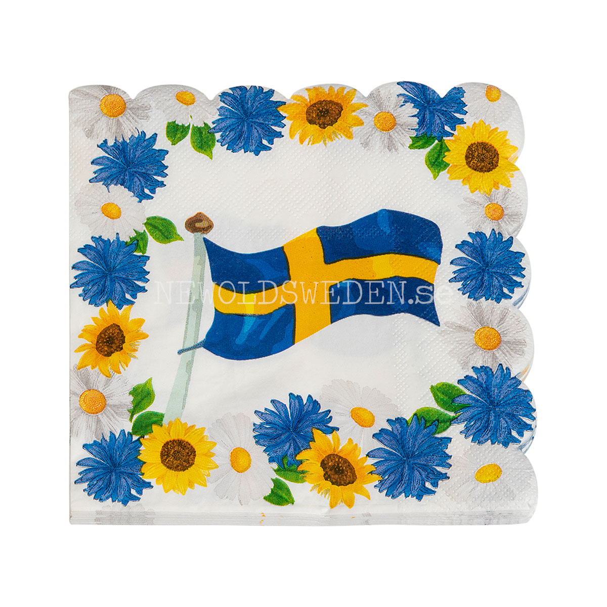 FLOWERS Servetter 25x25 cm - 16-pack - 89