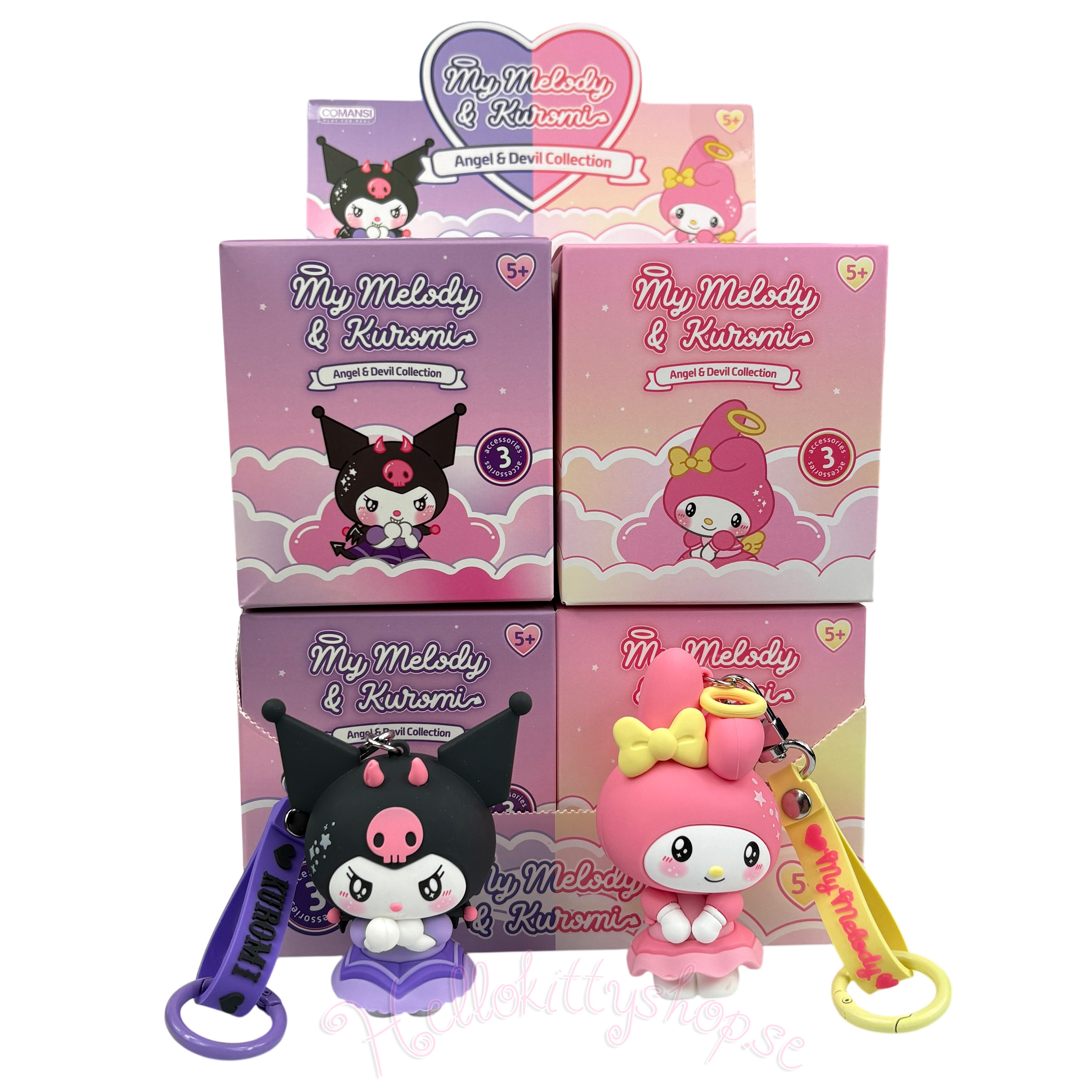 Kuromi & My Melody Angel & Devil Collector Figurine Bag Clips - My Melody 9 cm - 11