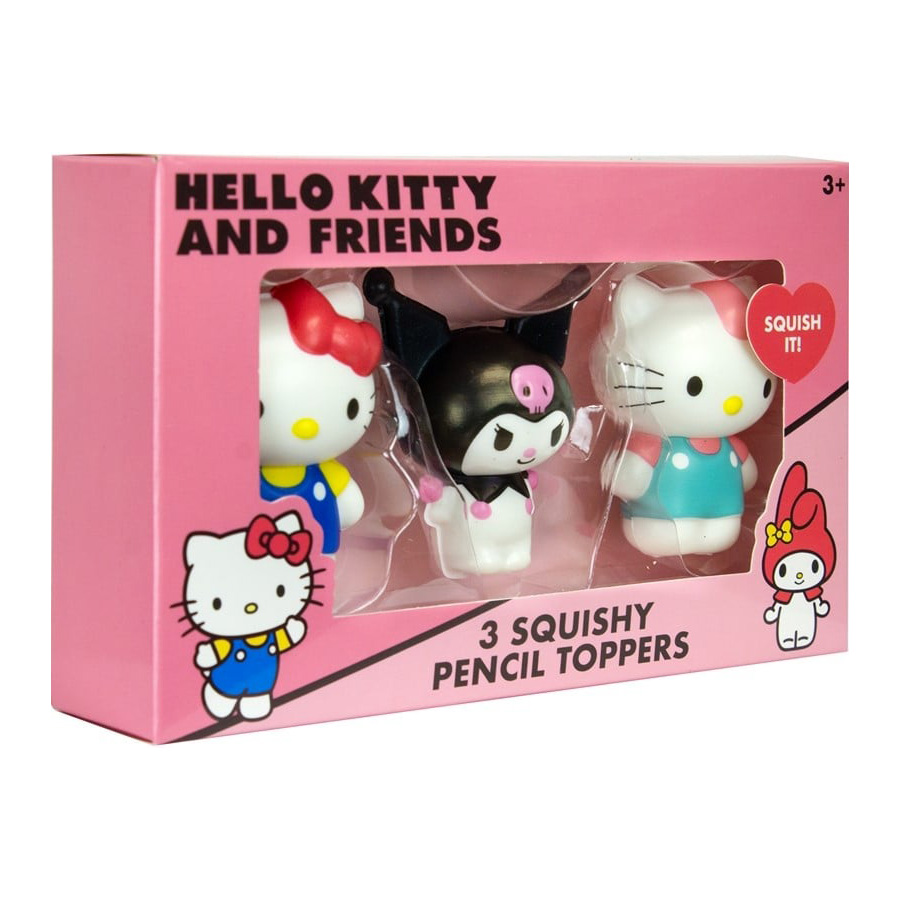 Hello Kitty And Friends 3D Squishy Figurer 3-Pack med Hello Kitty & Kuromi - 11