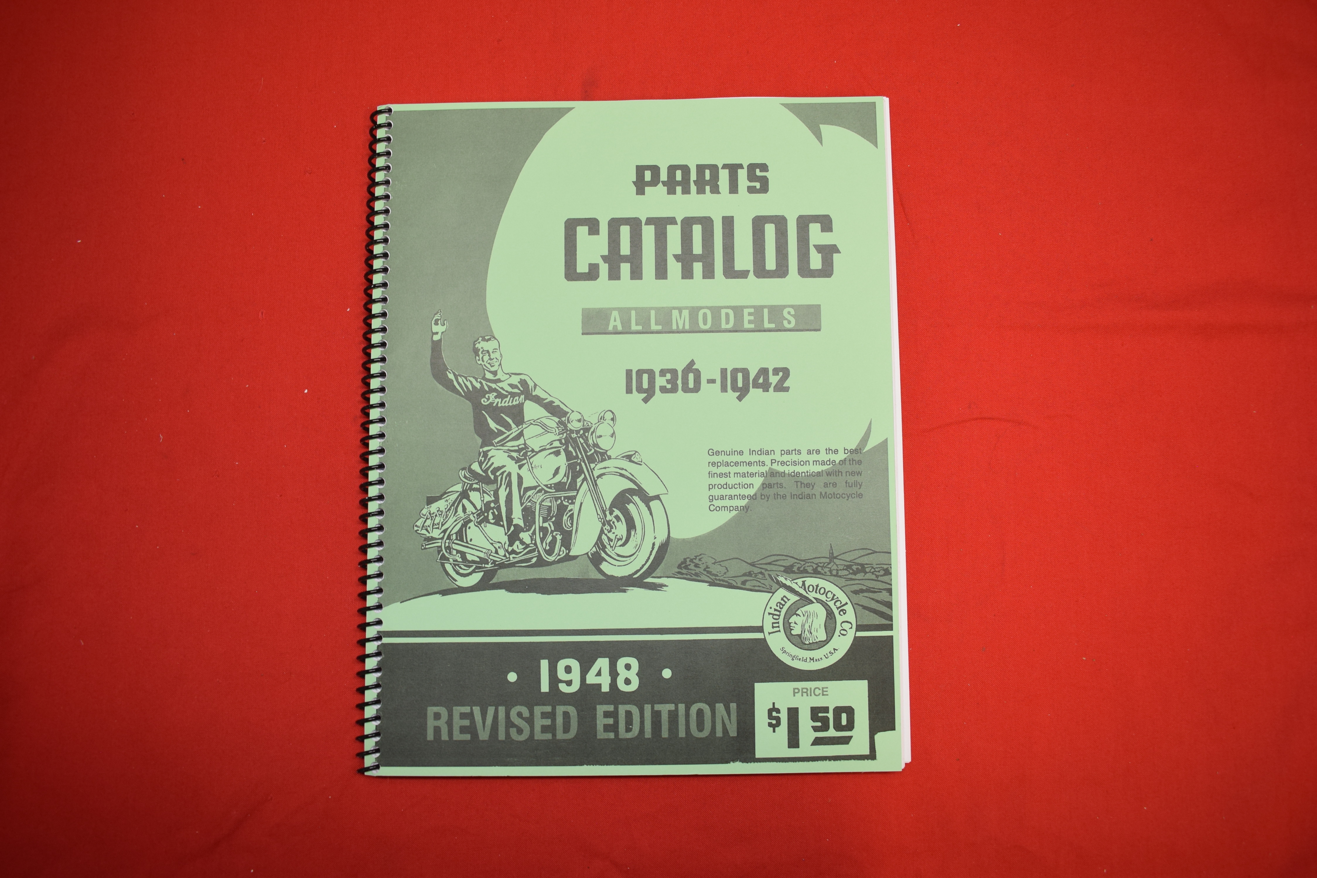 Spare parts list Indian 1936-42