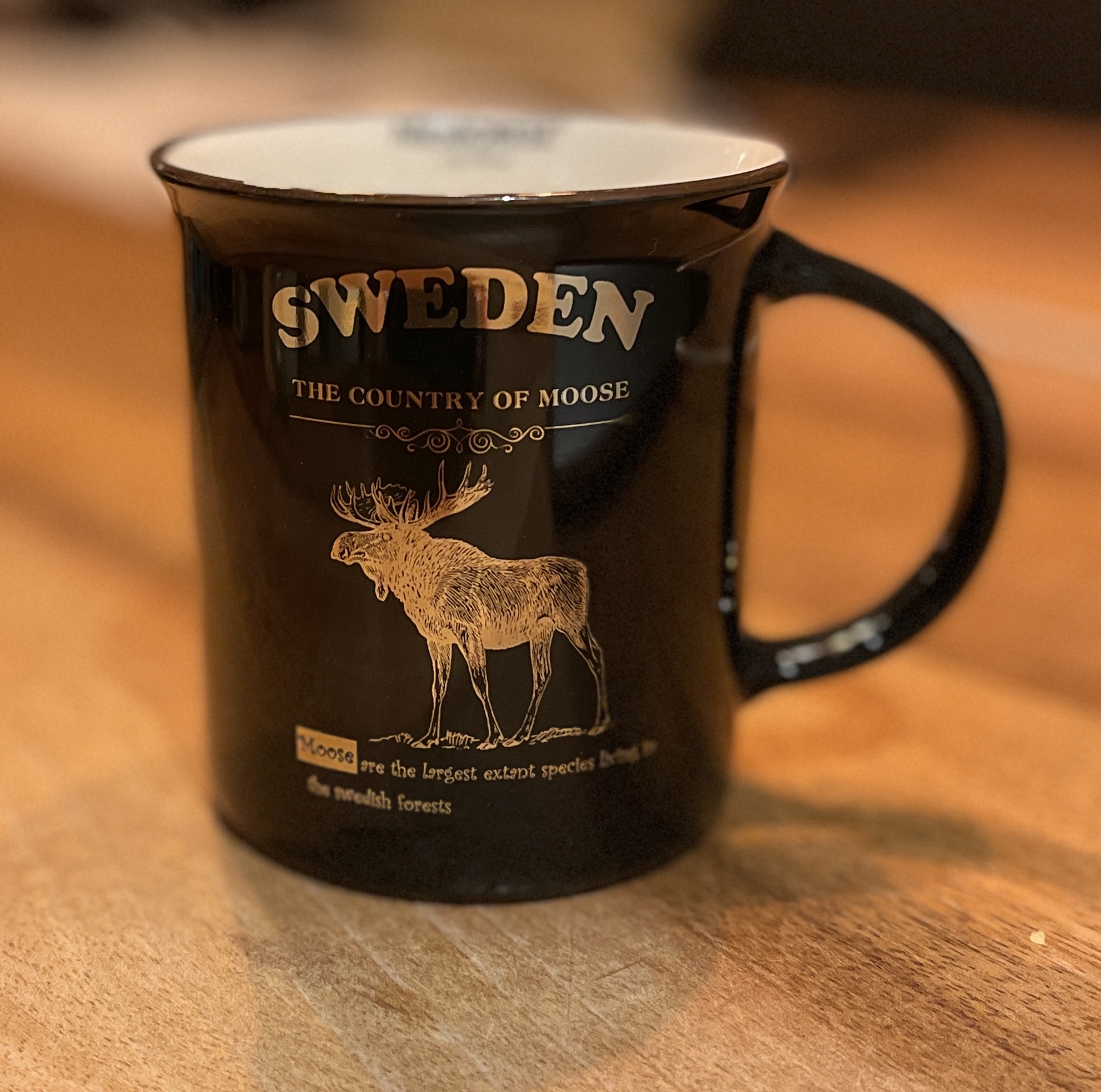 Geschichtenbecher Schweden Das Land der Elche schwarz-gold - 2