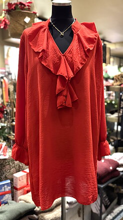 Jodie tunic/blouse- red