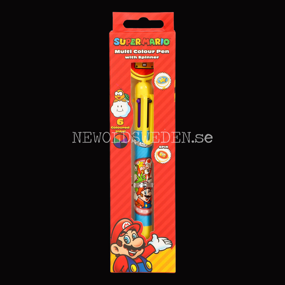 Multibläck penna med 6 olika färger - SUPER MARIO