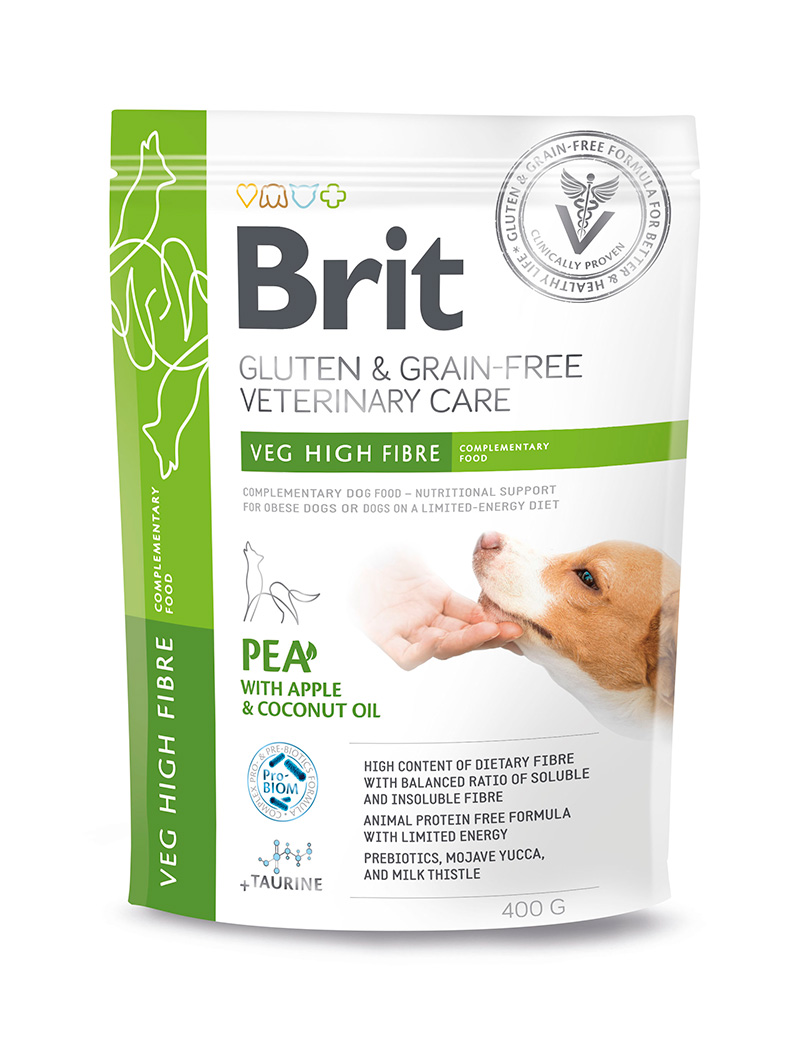 Brit GF Vet Diet Care Dog Veg High Fibre 400 GR