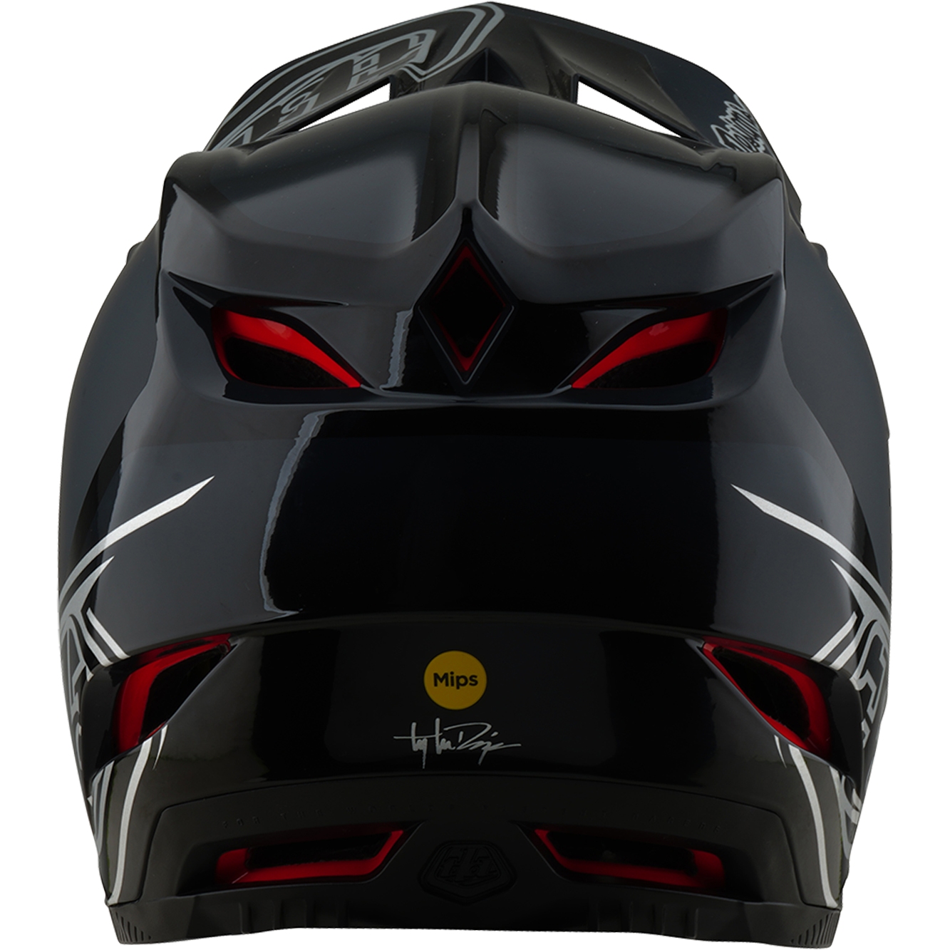 Troy Lee Designs D4 Polyacrylite Helmet Shadow Black Size  - 4