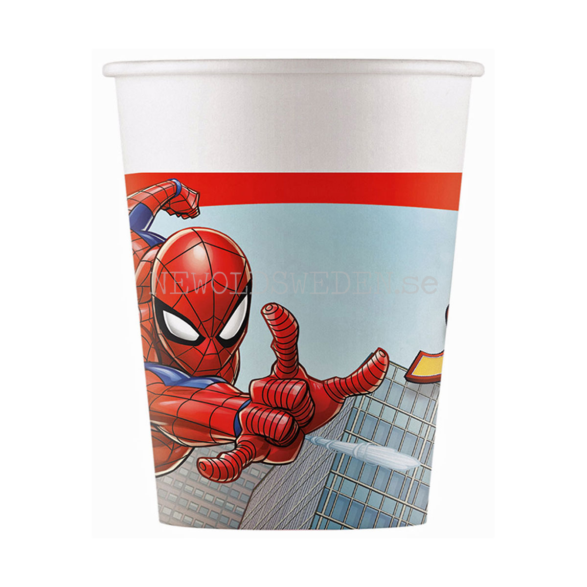 SPIDERMAN MARVEL Pappersmuggar 200 ml - 8-pack - FSC - 89