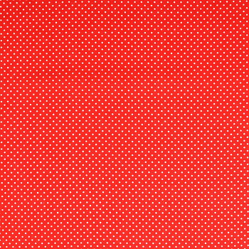 Vitprickig Poplin