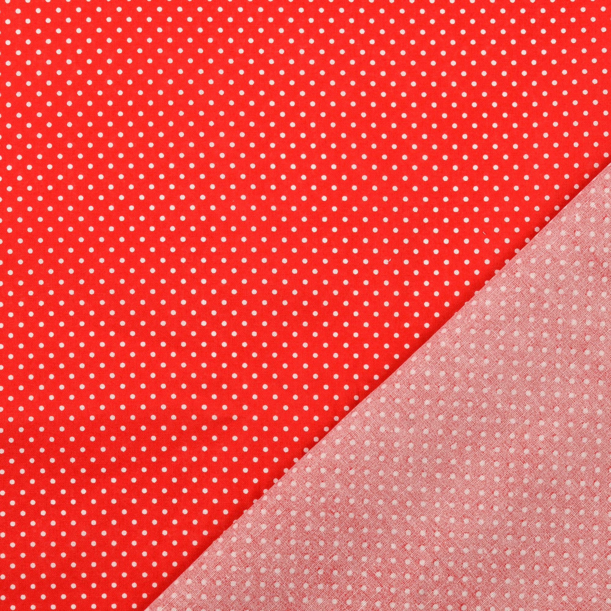 Vitprickig Poplin - 3