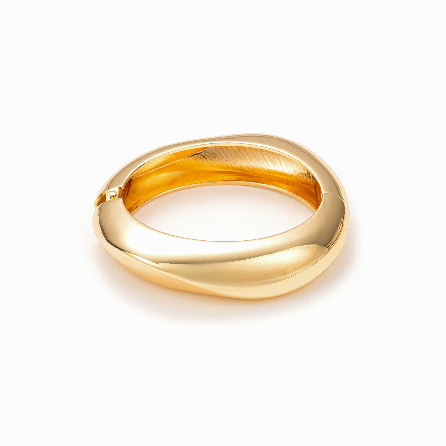 Bangle bracelet Metal Square Gold