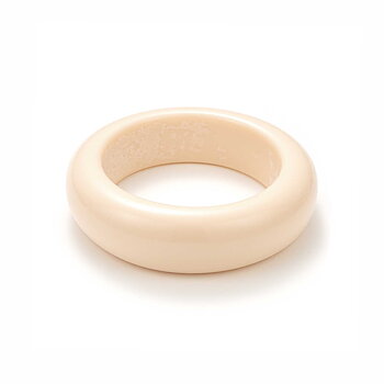 Bangle bracelet Big Round Ivory