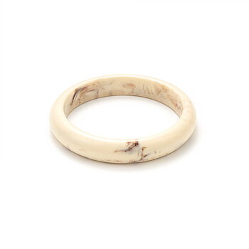 Bangle bracelet Small Round Bone