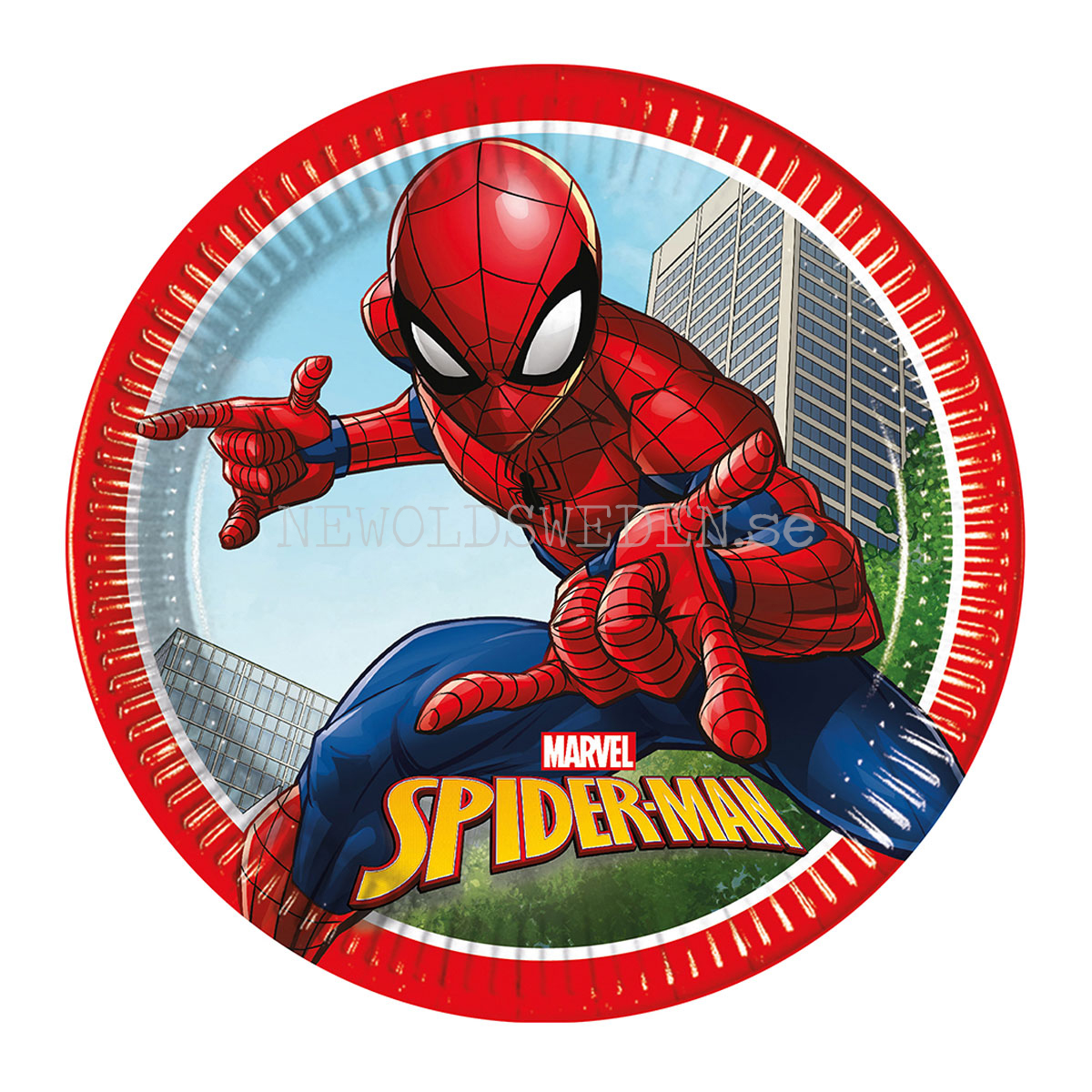SPIDERMAN MARVEL Papperstallrikar 23 cm - 8-pack - 89