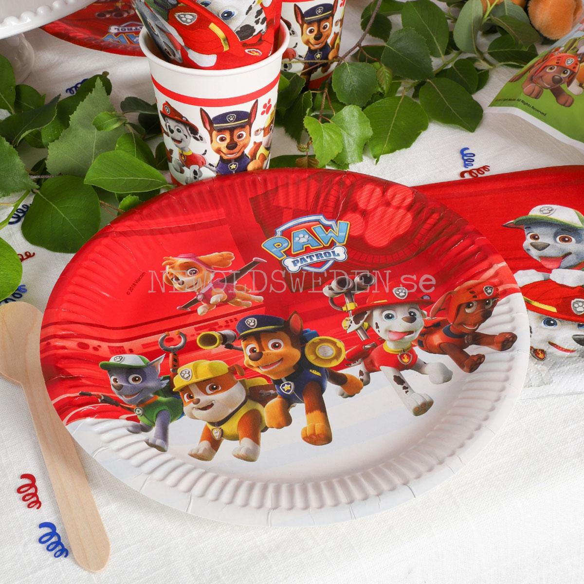 PAW PATROL Papperstallrikar 23 cm - 8-pack - 89 - 2