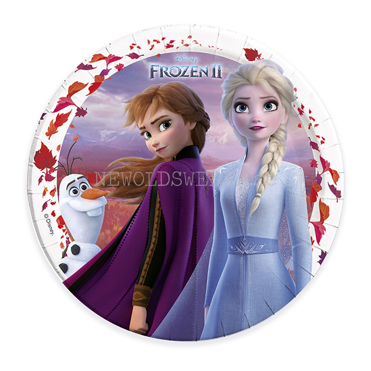 FROZEN II Papperstallrikar 23 cm - 8-pack - 89