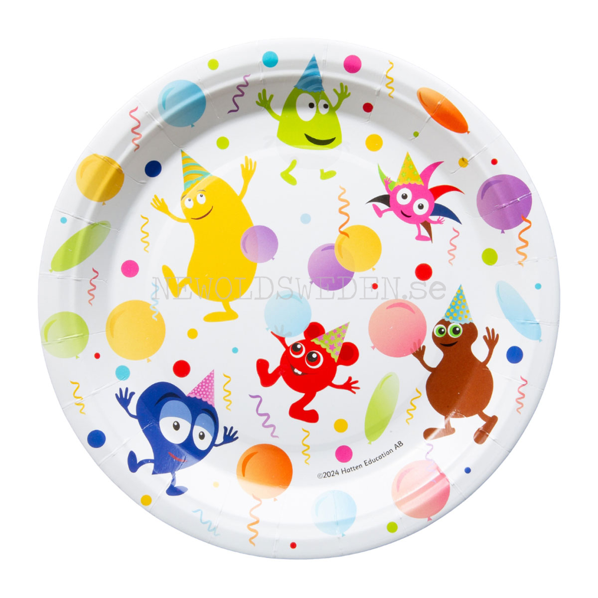 BABBLARNA Papperstallrikar 23 cm - 8-pack - 89
