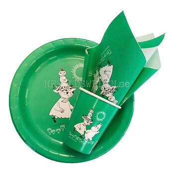 MOOMIN Papperstallrikar 23 cm - 8-pack - 89