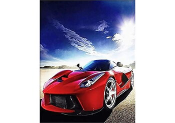 Röd Sportbil, Noessa Diamond Painting