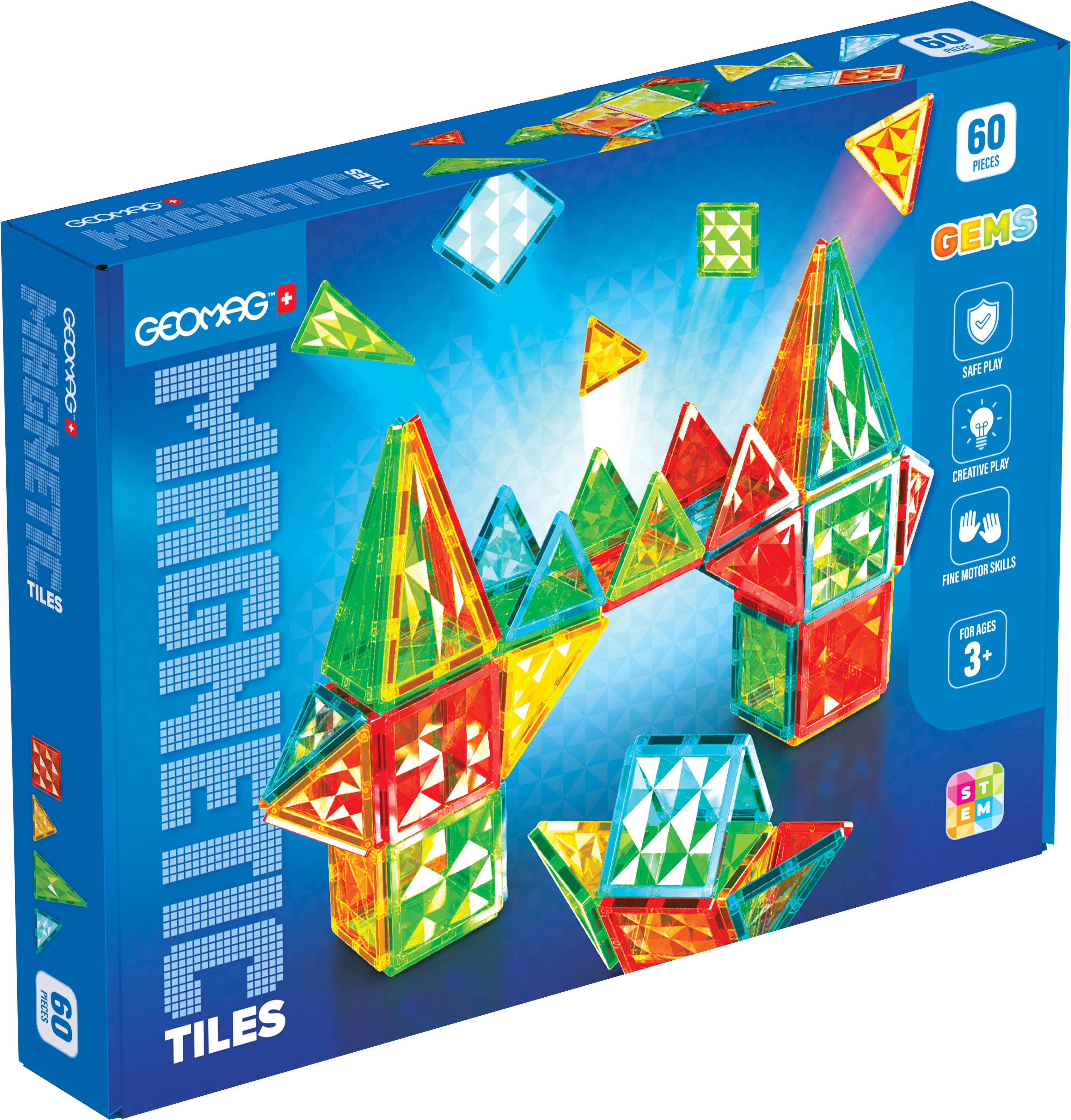Geomag Magnetic Tiles 60st