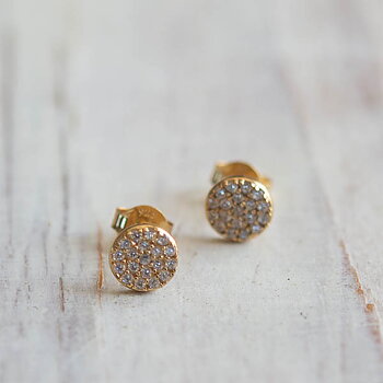 Kum Kum - Disc Earrings Small Gold