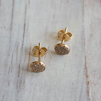 Kum Kum - Disc Earrings Small Gold
