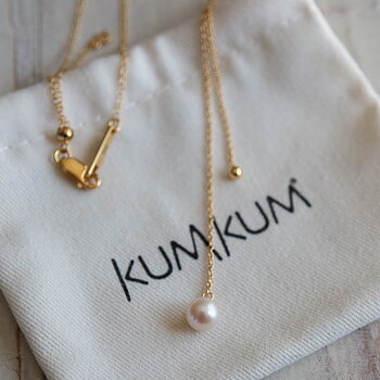 Kum Kum - Pearl Ball Necklace Gold