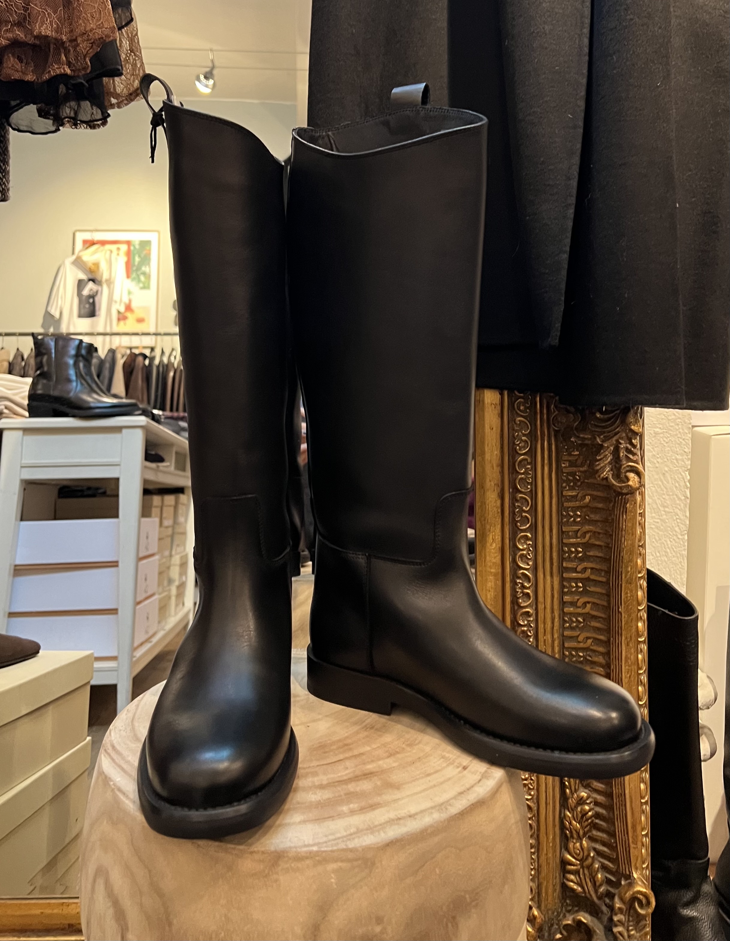 Pavement Eline svarta höga boots