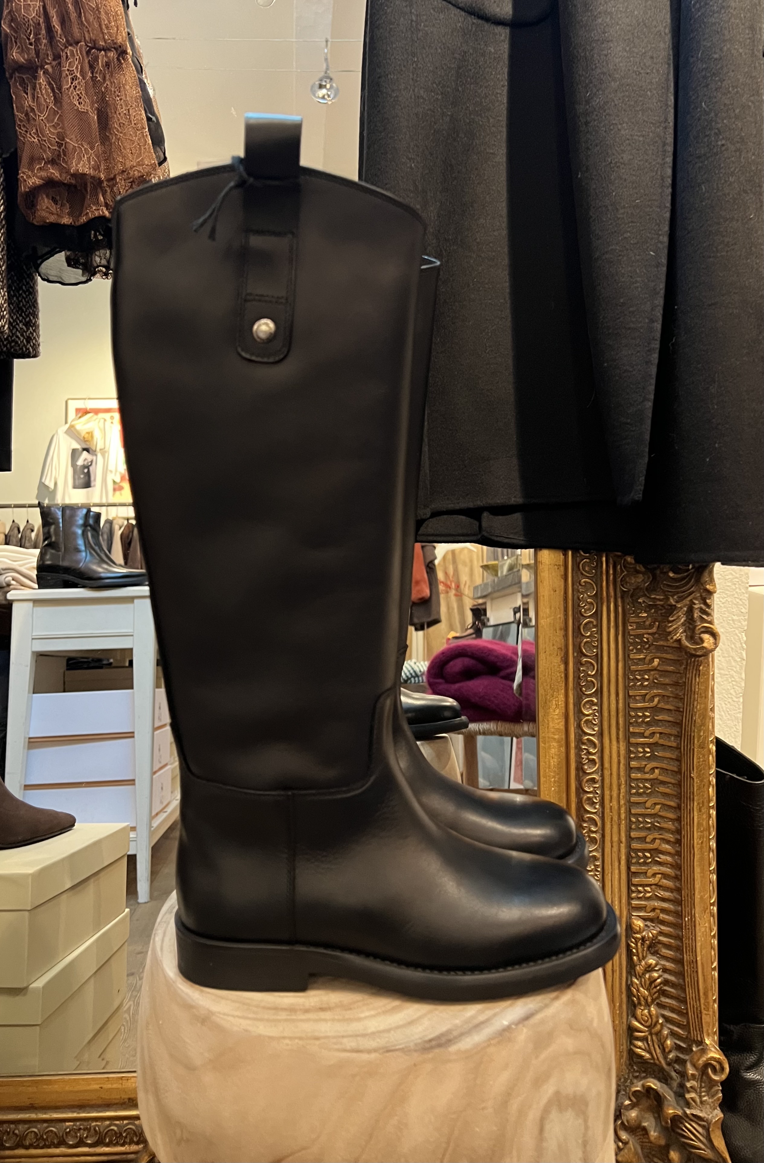 Pavement Eline svarta höga boots
