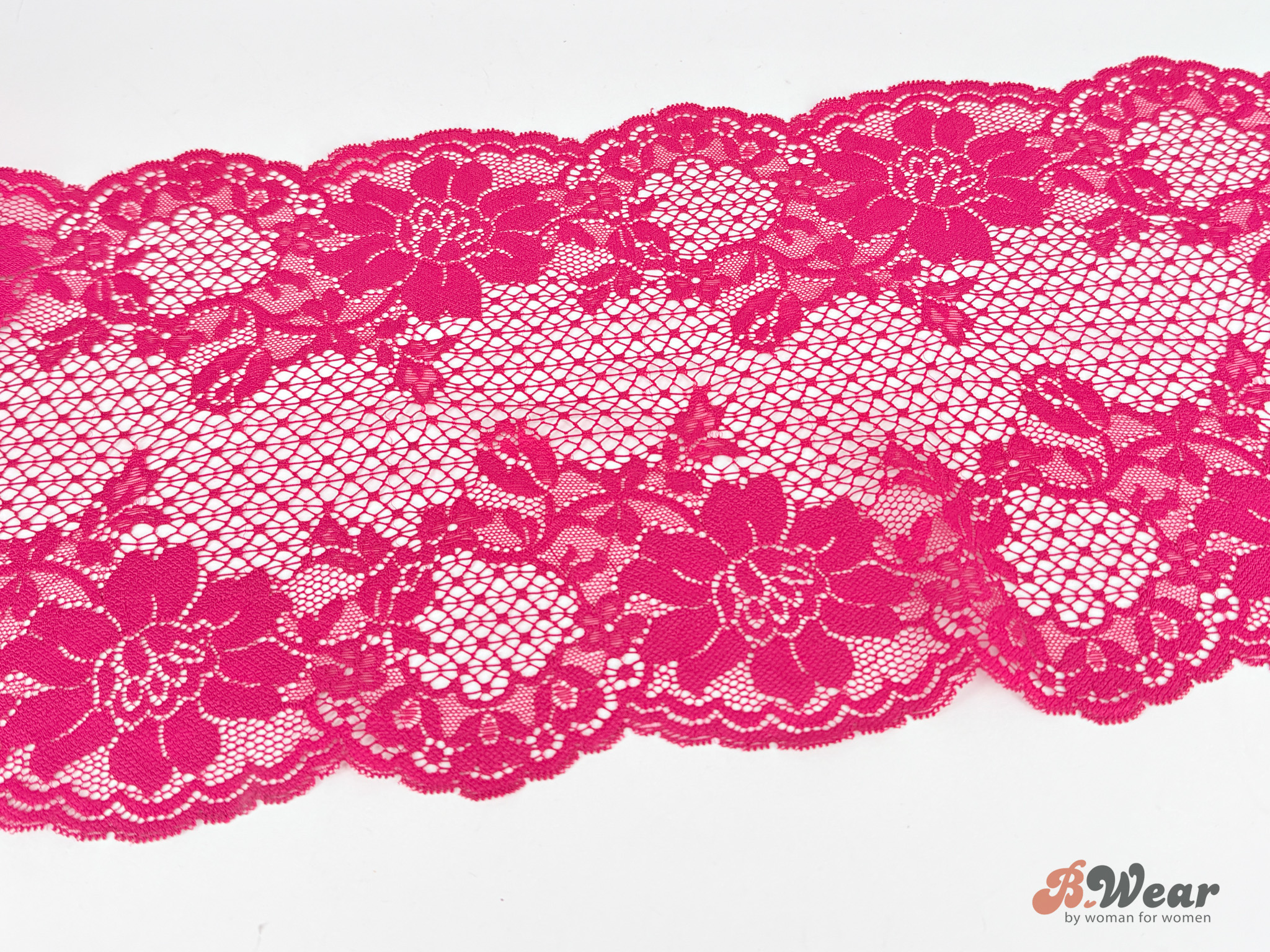 Cranberry red stretch lace - 23 cm - 2