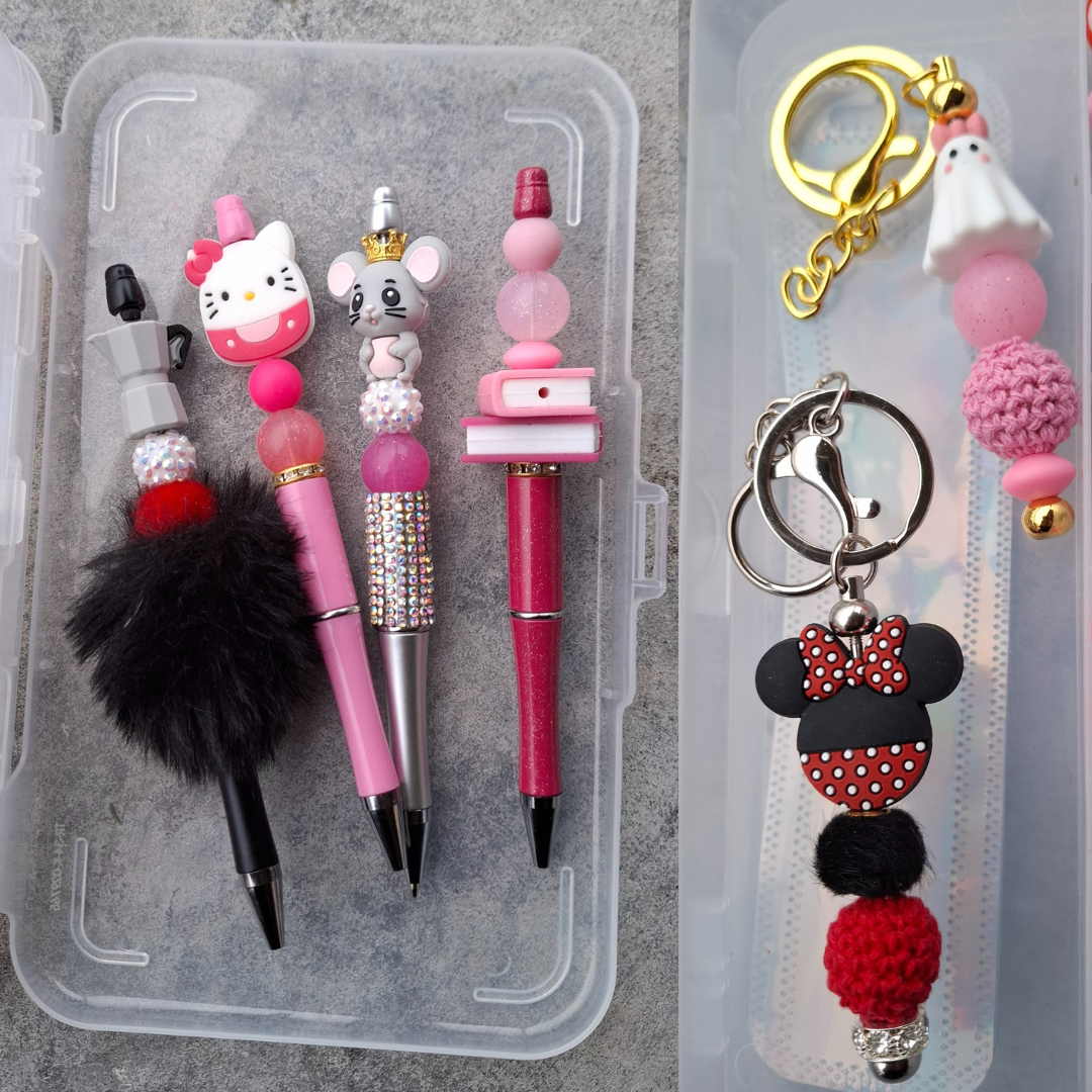 Diy-kit XL  Pärlpennset - Rosadröm - 2