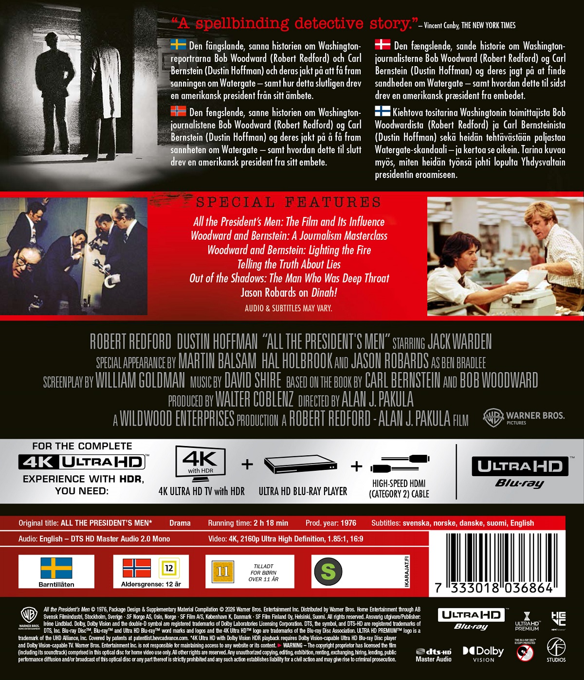 All the President's Men (4K Ultra HD) - 2