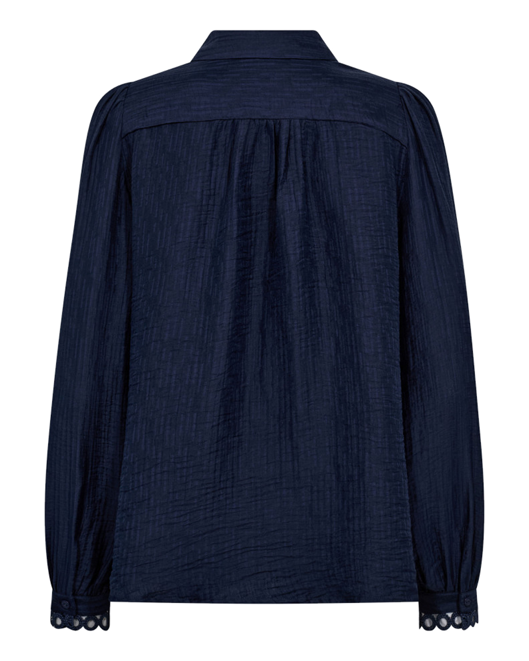 Blus Tassy Lace med krage marinblå - 3