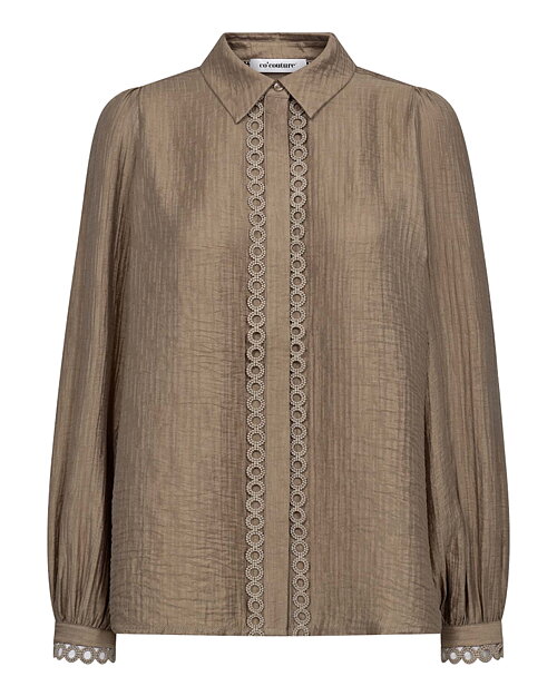 Blus Tassy Lace med krage mullvad - 2