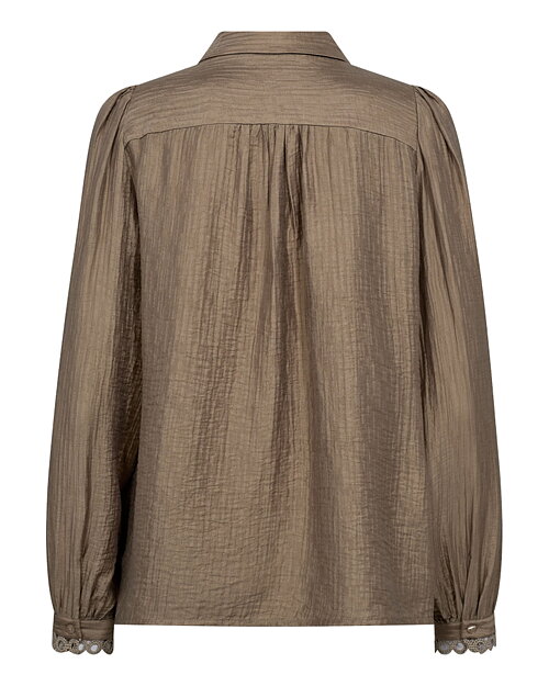 Blus Tassy Lace med krage mullvad - 3