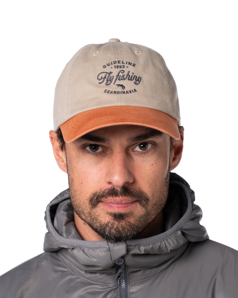 Guideline Fly Fishing Cap - Khaki/Pumpkin - 3