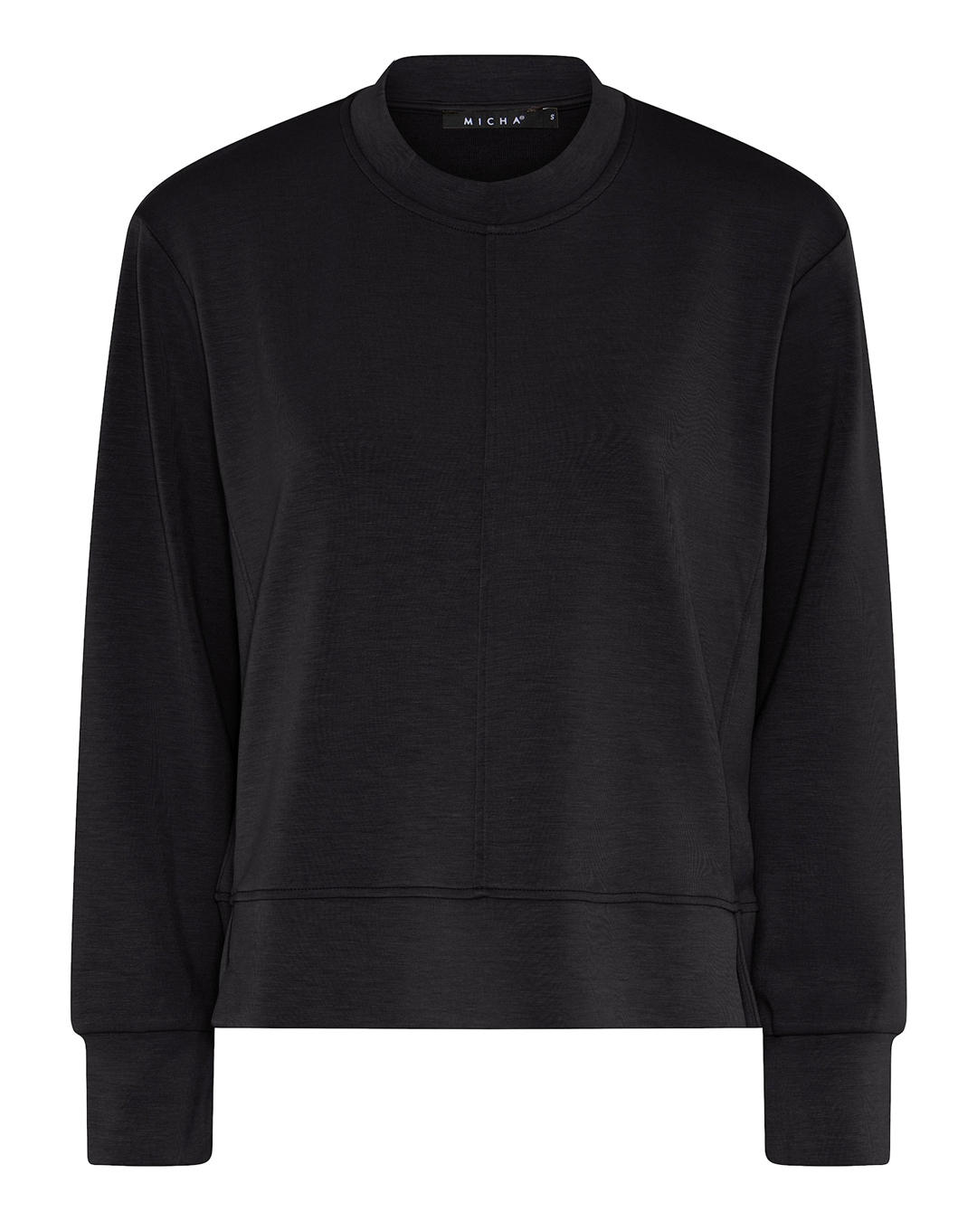 Jumper söm fram modalblandning svart