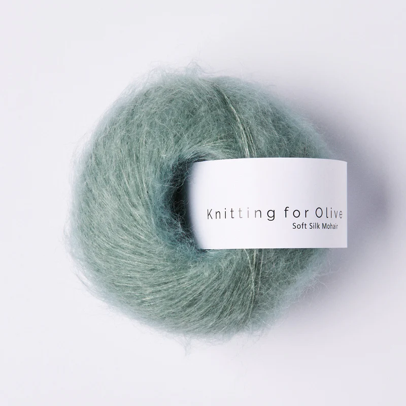 Soft Silk Mohair Dusty Aqua | Knitting for Olive