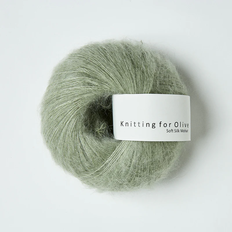 Soft Silk Mohair Dusty Artichoke | Knitting for Olive