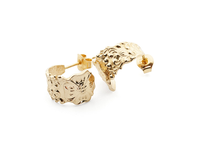 Hälsinge earring wide hoop - 3