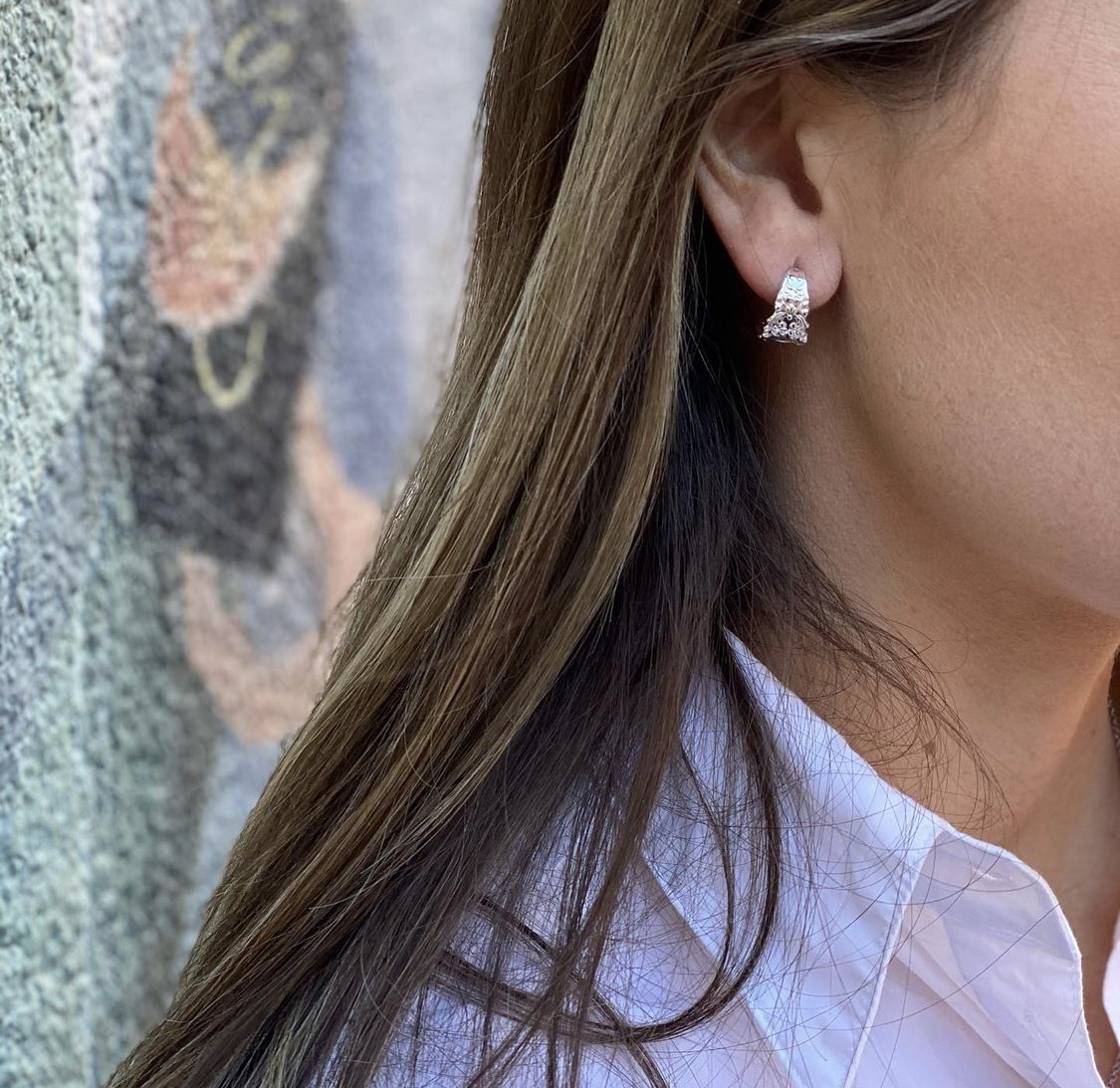 Hälsinge earring wide hoop - 2