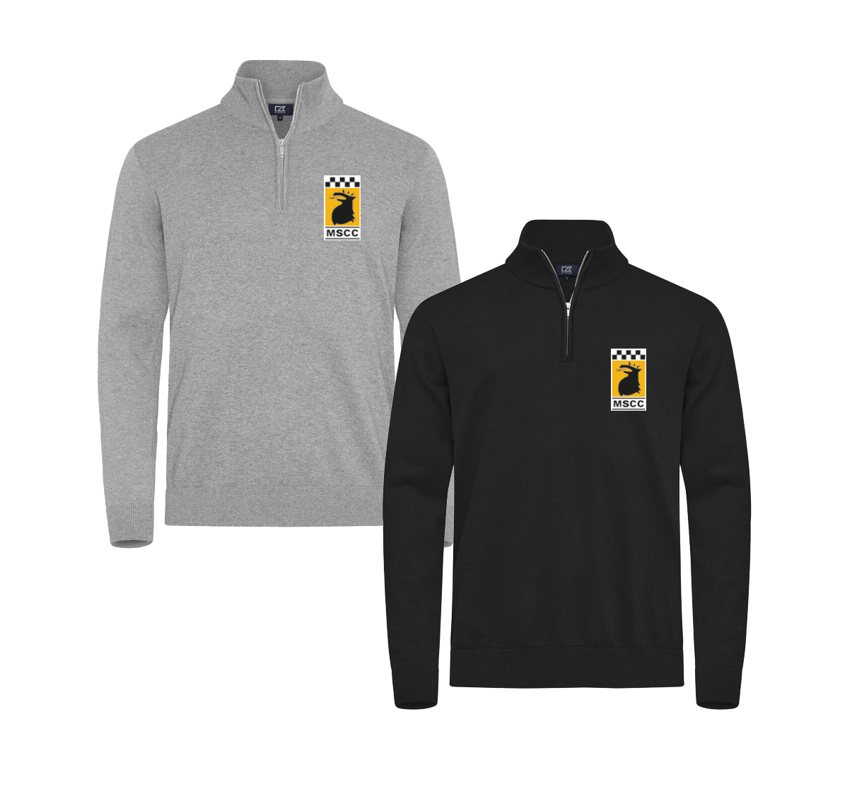 Half Zip Sweater med tryck