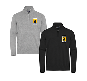 Half Zip Sweater med tryck