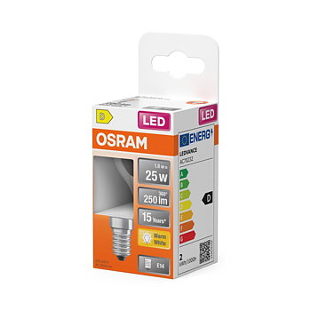 LED-Lampa klot 250LM 1.8W 827 KLAR E14
