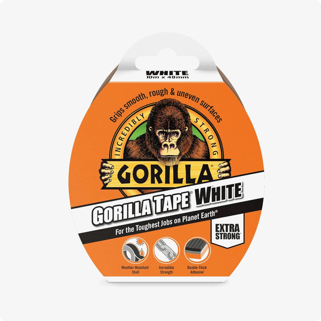 GORILLA TEJP VIT, 73mm x 27m