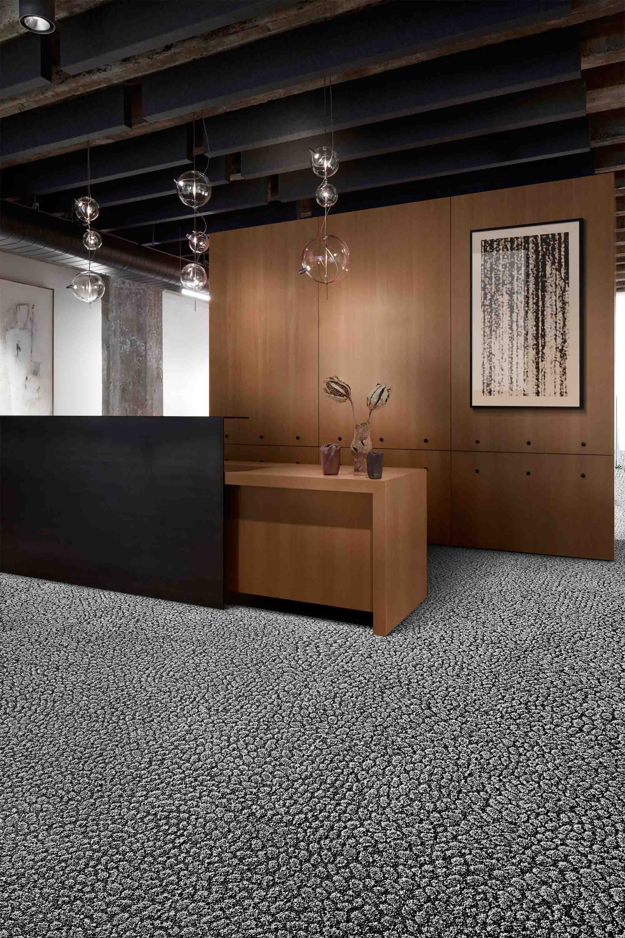 Textilplatta - Etched & Threaded E611 - Granite 50x50cm - 2