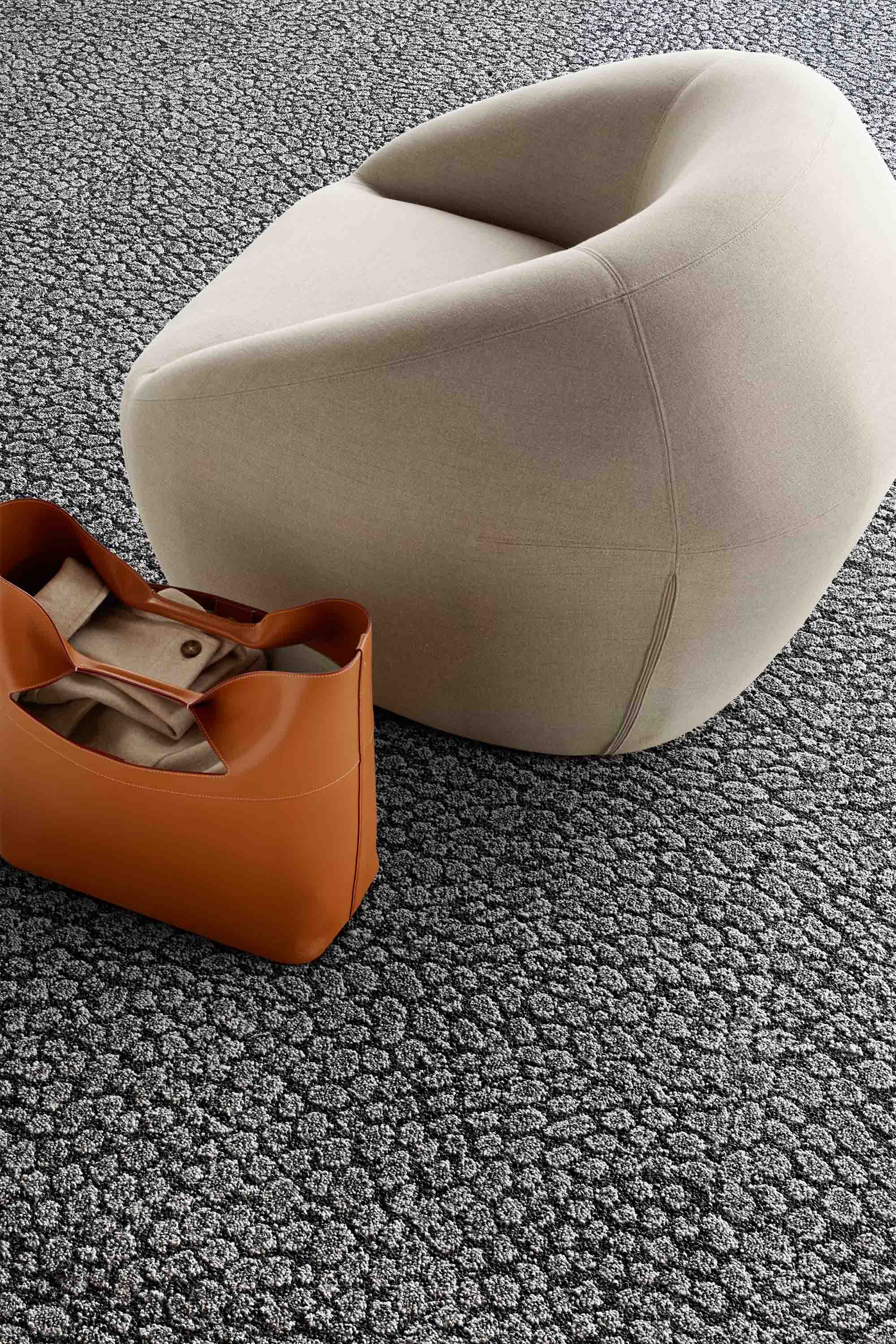 Textilplatta - Etched & Threaded E611 - Granite 50x50cm - 3
