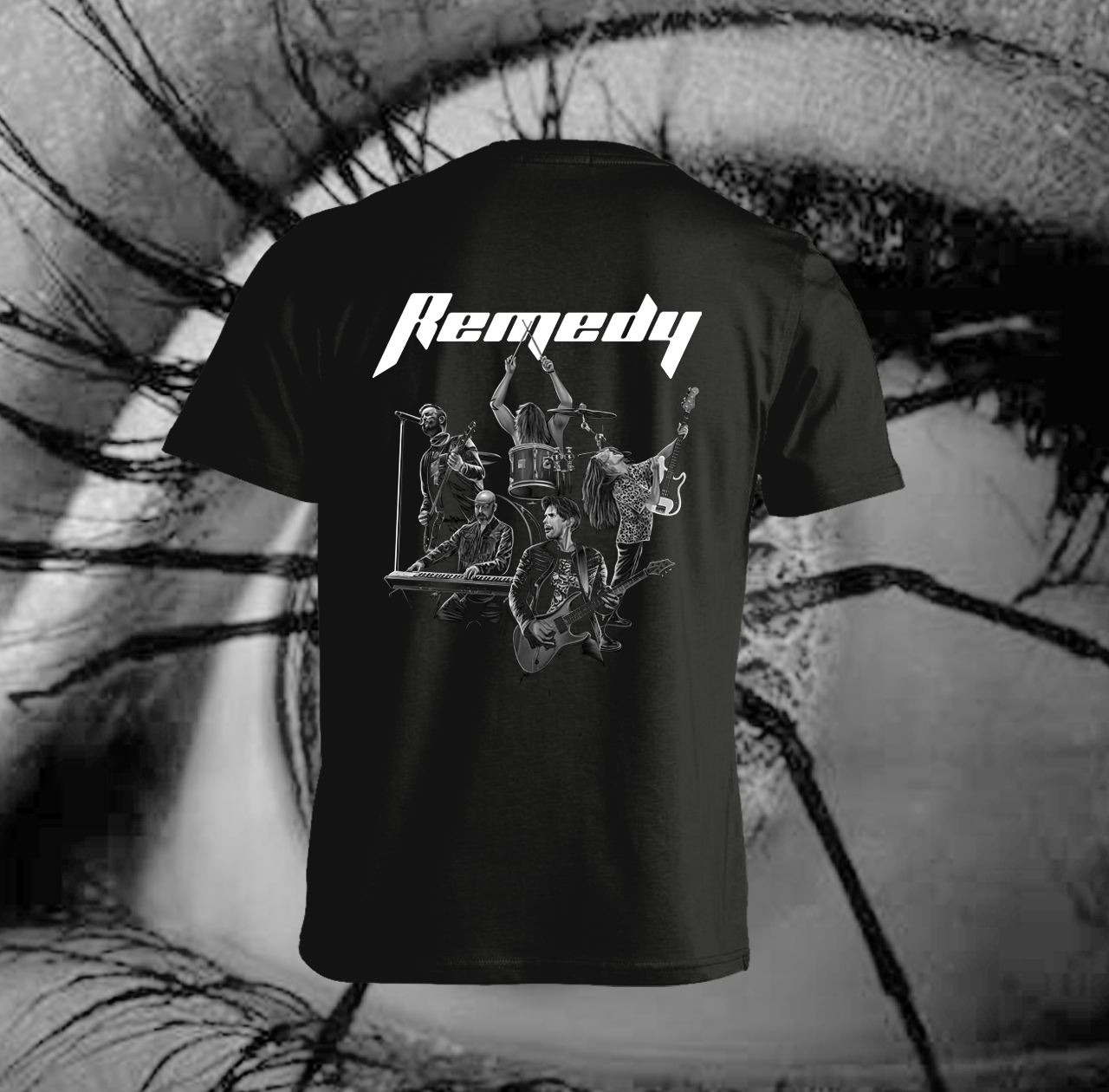 REMEDY - Logo + Band T-shirt - 2