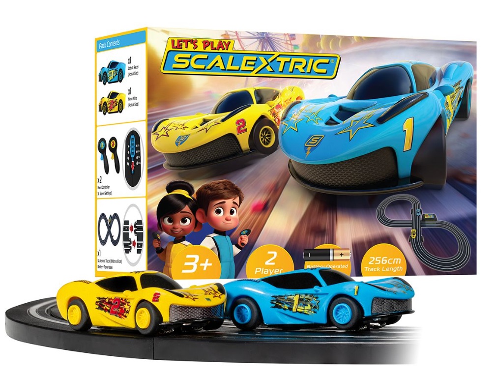 My first Scalextric (Let’s Play), battery-powered, 1/64
