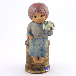 Lisa Larson (Sculptures 1977) Fantastic Flower Girl 22 cm (3)
