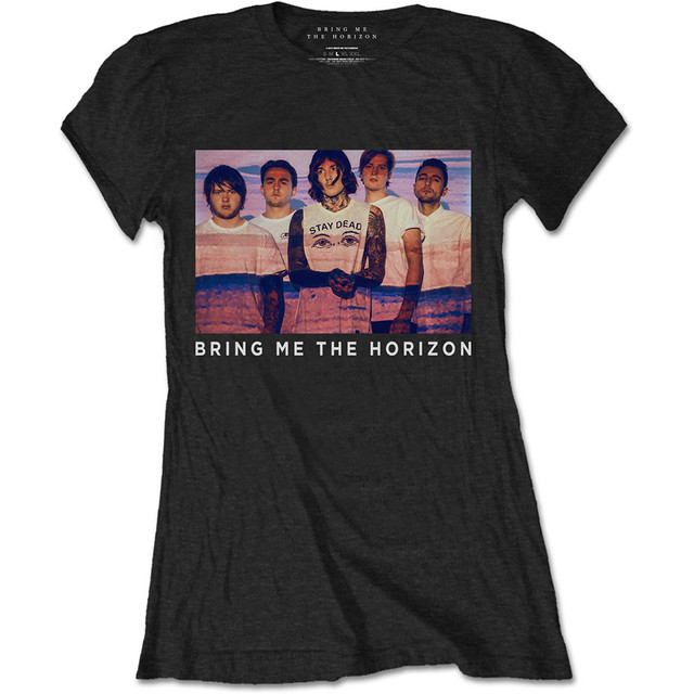 Bring Me The Horizon Ladies T-Shirt: Photo Lines (Large)